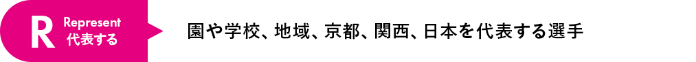 園や学校、地域、京都、関西、日本を代表する選手